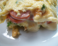 Omelete de salsicha