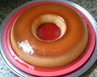 Pudim de leite condensado com creme de leite