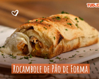 Rocambole de pão de forma