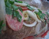 Assado de carne moída