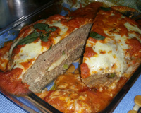 Polpetone assado e recheado