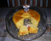 Bolo de fubá com coco