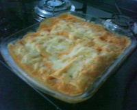 Lasanha de massa de pastel