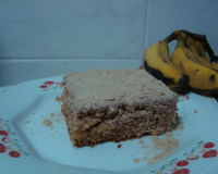 Bolo de banana com canela