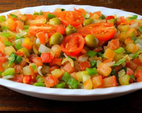 Tilápia com vinagrete na churrasqueira