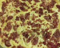 Carne moída recheada ao creme