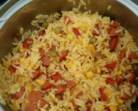 Arroz temperado à Kamila