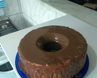 Cobertura de chocolate com leite condensado