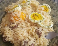 Arroz com pequi e carne de sol