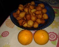 Bolinho de chuva com laranja