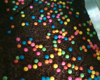 Bolo de chocolate com morango