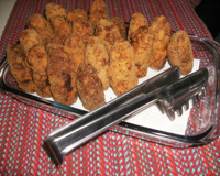 Bolinho de Mandioca com Carne do Queidinho