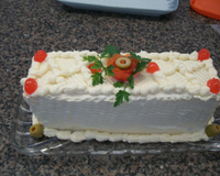 Rocambole de leite em pó com coco