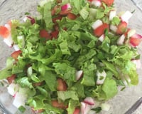 Salada árabe - fatoush