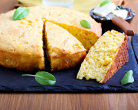 Bolo flocão de milho na air fryer