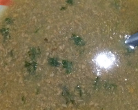 Caldo de carne moída com mandioca