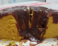 Bolo de cenoura de micro-ondas
