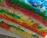 Bolo arco-íris