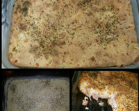 Torta de queijo e presunto