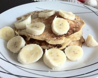 Panqueca de banana e aveia