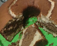 Bolo mesclado fofinho