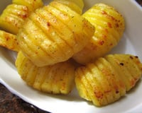 Batatas hasselback