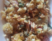 Farofa de pão ralado com banana