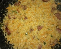 Arroz farofa divino para churrasco