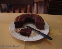 Bolo de chocolate e maçã light