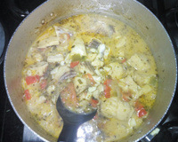 Tilápia com leite de coco