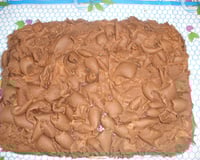 Bolo de aniversário da Regina (com raspas de chocolate)