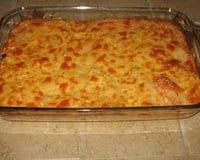 Frango com batata flutuante