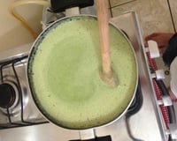 Sopa cremosa de espinafre