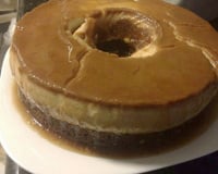 Bolo pudim de chocolate