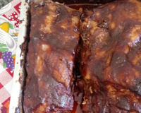 Costela de porco com molho Barbecue