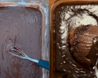 Bolo de chocolate molhadinho que não suja louça: não precisa nem untar a forma, mistura tudo direto na travessa e leva para assar