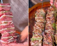 José Mateus, o rei do churrasco: "Esse é o tempero secreto, anota aí e já salva a receita: salsinha, cebolinha, cebola, alho, mostarda, sal, pimenta e óleo"