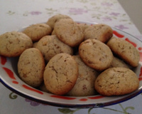 Biscoito de granola, aveia e  linhaça