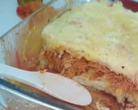 Escondidinho de frango com batata-doce