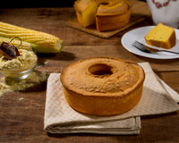 Bolo de milho com queijo