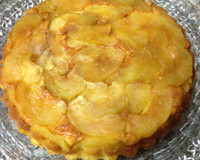 Torta invertida de banana ou maçã
