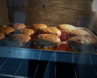 Muffin de chocolate com leite condensado