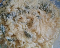 Macarrão com espinafre