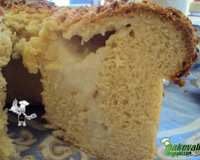 Pão de coco com leite condensado