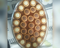 Pavê de chocolate preto e chocolate branco