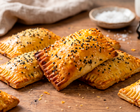 Pastelzinho caseiro sem glúten e com batata-doce você aprende no TudoGostoso: perfeito para congelar