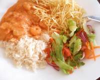 Estrogonofe de camarão