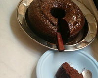 Bolo nega maluca de liquidificador