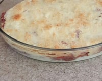 Escondidinho de batata com carne seca