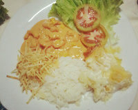 Estrogonofe de camarão